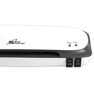 Royal Sovereign 9" Desktop Laminating Machine With Jam Release Lever (CL-923),White