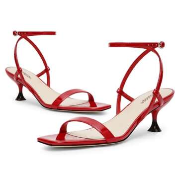 Stylish Modatope Red Kitten Heels for Women