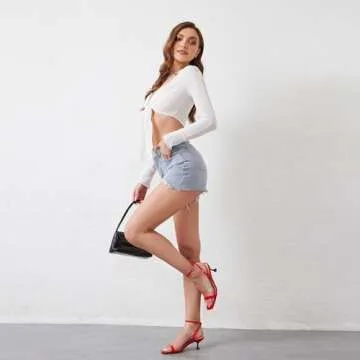 Stylish Modatope Red Kitten Heels for Women