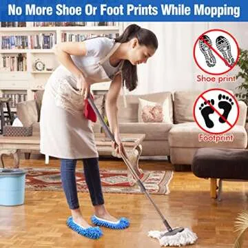 10Pcs Mop Slippers for Effortless Floor Cleaning