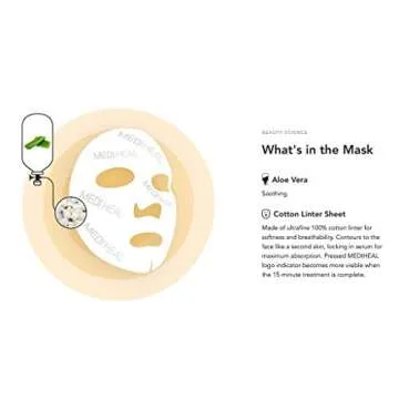 Mediheal Official [Korea's No 1 Sheet Mask] - 10 Pack Collagen Essential Lifting & Firming Mask/Collagen & Peptides & Beta Glucan Contained Anti-Wrinkle and Soothing Facial Mask Sheet