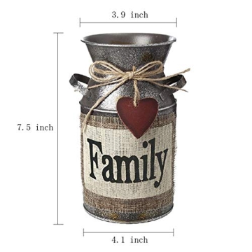 Rustic Decorative Metal Vase for Home Decor