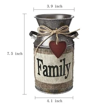 Rustic Decorative Metal Vase for Home Decor