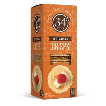 34 Degrees Original Crisps - Thin, Light & Crunchy | Perfect for Entertaining!