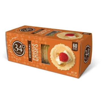 34 Degrees Original Crisps | Thin & Crunchy Appetizer Enjoyment