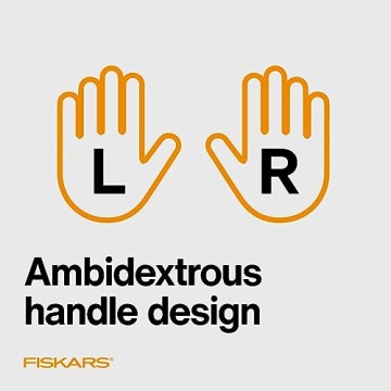Fiskars Easy Action Scissors for Precise Cutting - Orange/White