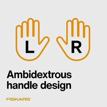 Fiskars Easy Action Scissors for Precise Cutting - Orange/White