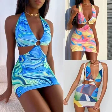 Votuleazi Women Bodycon Mini Dress for Summer Parties