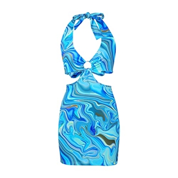 Votuleazi Women Bodycon Mini Dress for Summer Parties