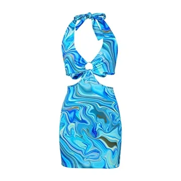Votuleazi Women Bodycon Mini Dress for Summer Parties