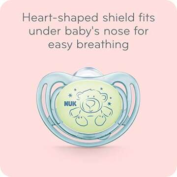 NUK Airflow Glow-in-the-Dark Pacifiers for Infants