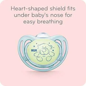 NUK Airflow Glow-in-the-Dark Pacifiers for Infants