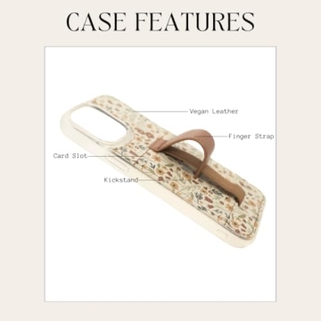 Walli Cases for iPhone 17 Pro - Aesthetic Wallet Phone Case with Kickstand & Card Holder