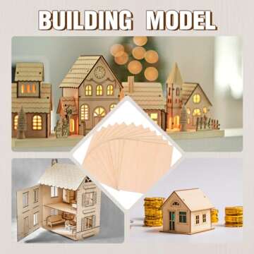 Baltic Birch Plywood 45 PCS for Crafting & Laser Engraving