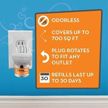 ThunderEase Dog Calming Pheromone Diffuser Refill | Powered by ADAPTIL | Vet Recommended to Relieve Separation Anxiety, Stress Barking and Chewing, and the Fear of Fireworks and Thunderstorms (180 Day