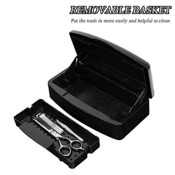 Sterilizer for Nail Tools, BUCICE Sterilization Tray for Tweezers, Nail Supplies, Hair Salon, Nail Tech Must Haves, Black