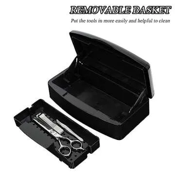 Sterilizer for Nail Tools, BUCICE Sterilization Tray for Tweezers, Nail Supplies, Hair Salon, Nail Tech Must Haves, Black