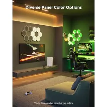 Govee Glide Hexagon Light Panels Ultra, 3D Wall Lights with DIY Program, RGBIC LED Gaming Lights for Wall, LED Lights for Gaming Setup with 129 Lamp Beads, Works with Alexa, 10 Pack, Meteor Gray