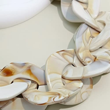 Bocar Chunky Acrylic Choker Necklace for Women