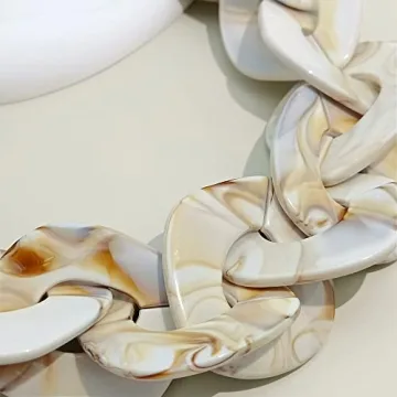 Bocar Chunky Acrylic Choker Necklace for Women