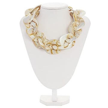 Bocar Chunky Acrylic Choker Necklace for Women