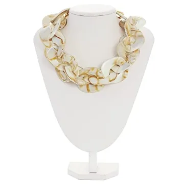 Bocar Chunky Acrylic Choker Necklace for Women