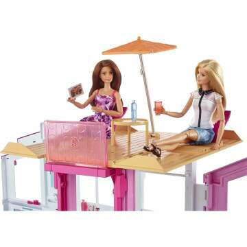 Barbie 3-Story Dollhouse with Accessories for Kids
