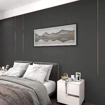 (15.7 inchx236.2 inch) Grey Wallpaper Self Adhesive Peel and Stick Wall Pattern for Living Room TV Wall Store Backdrops Thick Wallpaper PVC DIY Decorative Roll