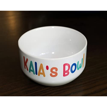 Personalized Kids Snack Bowl - Fun Ceramic Design for Treats