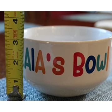 Personalized Kids Snack Bowl - Fun Ceramic Design for Treats