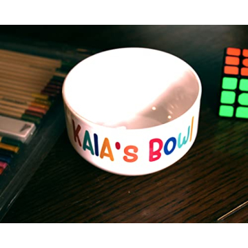 Personalized Kids Snack Bowl - Fun Ceramic Design for Treats