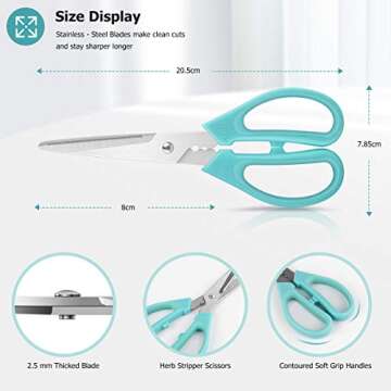 Affordable Kitchen Scissors 3-Pack for Easy Cooking Tasks
