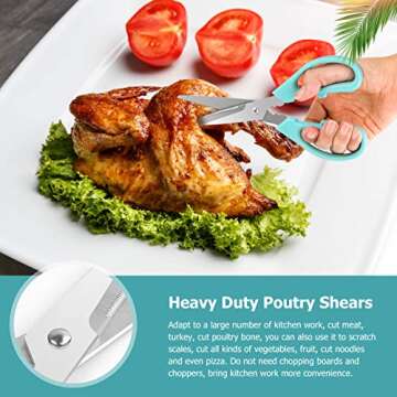 Affordable Kitchen Scissors 3-Pack for Easy Cooking Tasks