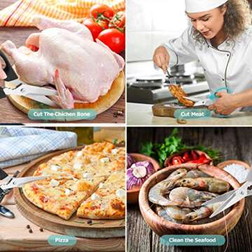 Affordable Kitchen Scissors 3-Pack for Easy Cooking Tasks