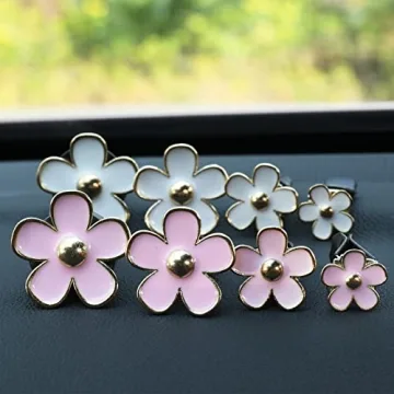Whaline Flower-Shaped Car Vent Clips with Fragrance Pads