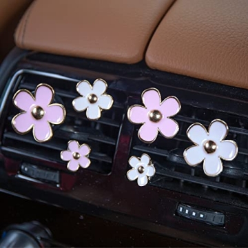 Whaline Flower-Shaped Car Vent Clips with Fragrance Pads