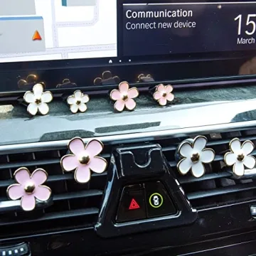 Whaline Flower-Shaped Car Vent Clips with Fragrance Pads