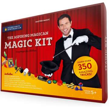 MasterMagic Magic Kit - Easy Magic Tricks for Children - Learn Over 350 Spectacular Tricks with This...