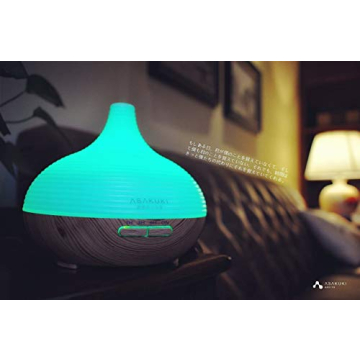 ASAKUKI 300ML Premium, Essential Oil Diffuser, Quiet 5-in-1 Humidifier, Natural Home Fragrance Diffuser with 7 LED Color Changing Light and Easy to Use