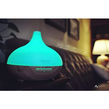 ASAKUKI 300ML Premium, Essential Oil Diffuser, Quiet 5-in-1 Humidifier, Natural Home Fragrance Diffuser with 7 LED Color Changing Light and Easy to Use