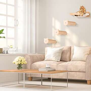 Wall-Mounted Cat Steps Platform for Small Breeds and Kittens