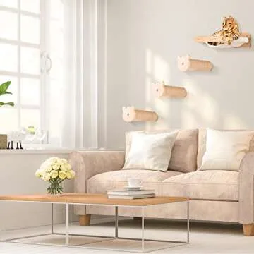 Wall-Mounted Cat Steps Platform for Small Breeds and Kittens