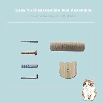 Wall-Mounted Cat Steps Platform for Small Breeds and Kittens