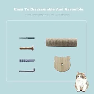 Wall-Mounted Cat Steps Platform for Small Breeds and Kittens