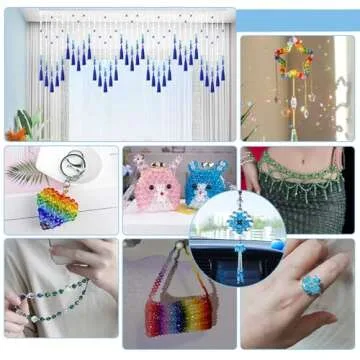 PH PandaHall 2160pcs 6mm Crystal Beads Bicone Bracelet Beads Faceted Acrylic Beads 24 Colors Rainbow Loose Craft Beads for Bracelet Necklace Earring Keychain Jewelry Making Flower Bags Decoration