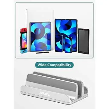 JARLINK 3-in-1 Vertical Laptop Stand for All Devices