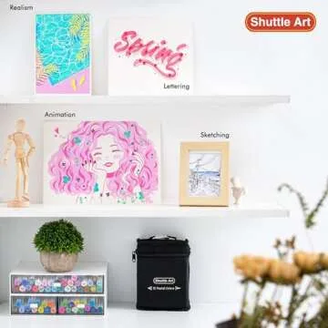 Shuttle Art Pastel Alcohol Markers - 51 Colors in Case
