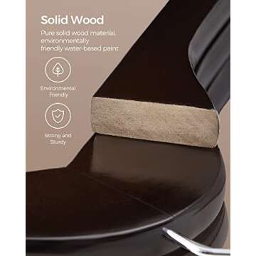 SONGMICS Wooden Hangers, 20-Pack Wood Coat Hangers with Shoulder Notches, Swivel Hook, Non-Slip for Jackets, Shirts, Suits, Brown and Silver UCRW05K-20