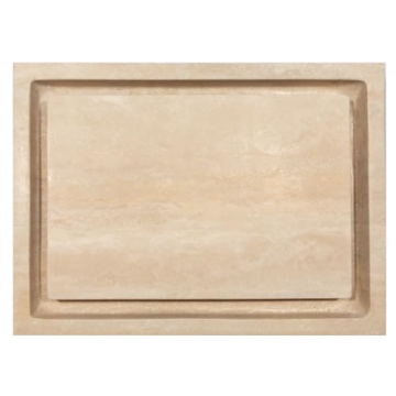 Eden Bath Rectangular Infinity Pool Stone Sink - Beige