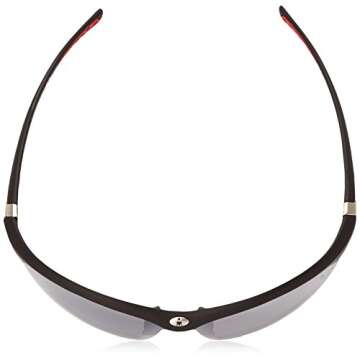 IRONMAN Men's Principle Wrap Sunglasses, Matte Black Rubberized, 71 mm